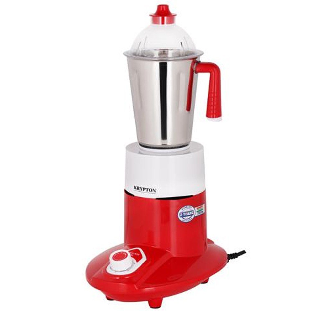 Krypton 3in1 Mixer Grinder Stainless Steel Jar Red & White