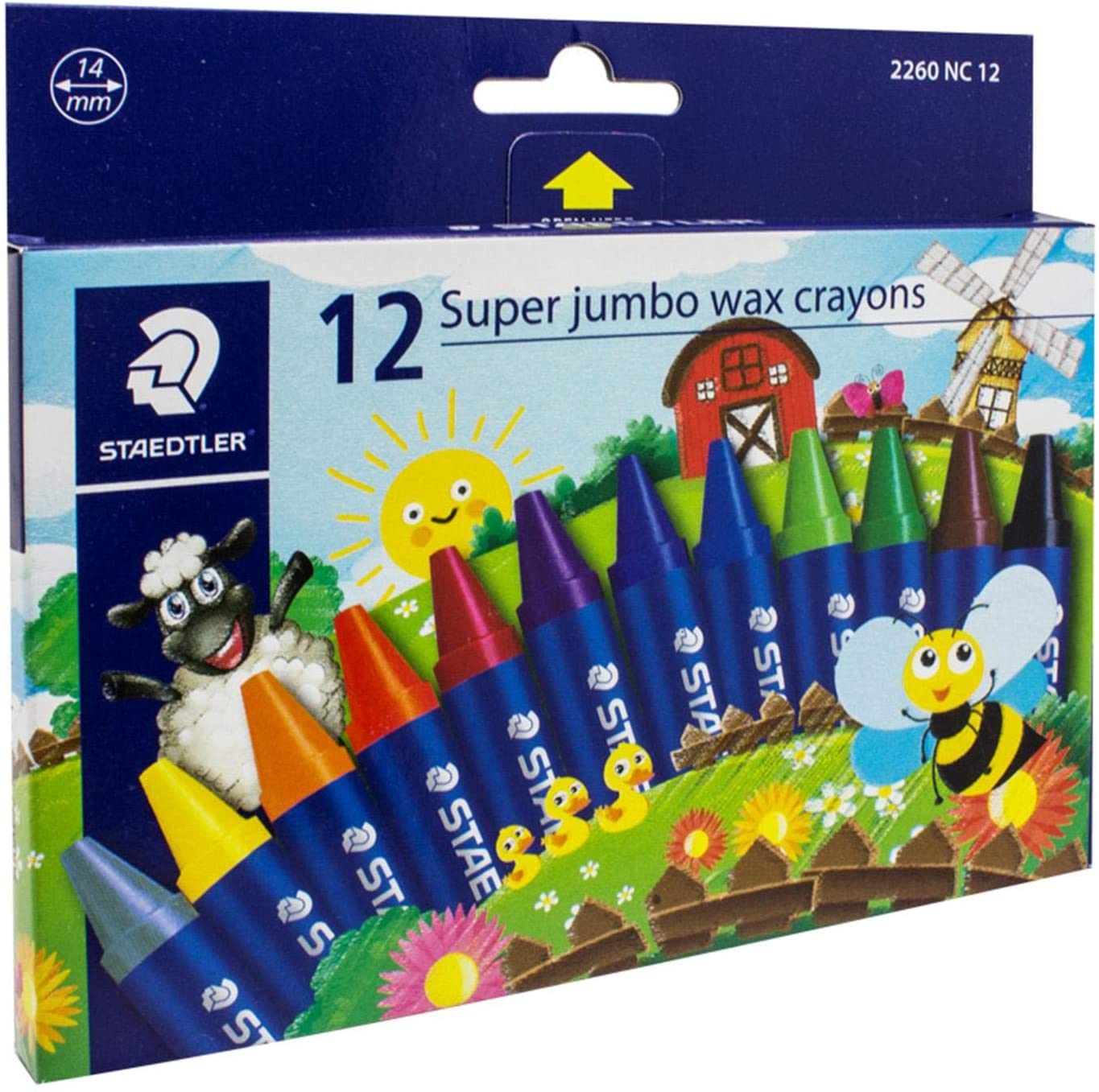 Staedtler 12 Super Jumbo Wax Crayons