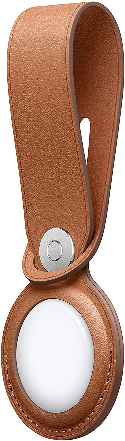 Apple AirTag Leather Loop (AirTag Not Included) Item Locator Accessory Brown