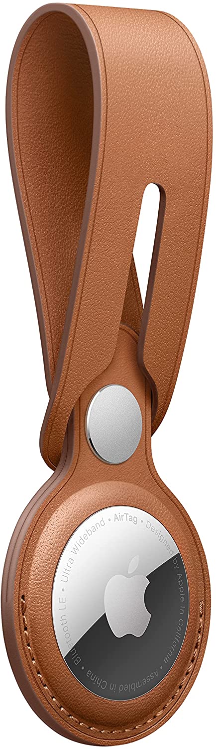 Apple AirTag Leather Loop (AirTag Not Included) Item Locator Accessory Brown