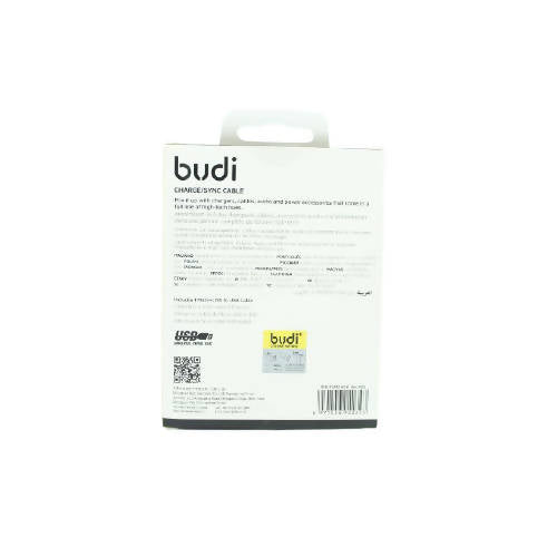 Budi M8J159M USB Micro 2M 2.4A Faster-BLACK