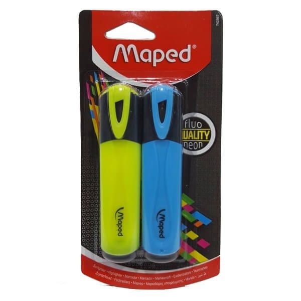 MAPED Highlighter Fluopep Classic PK=2col asst MD-742567