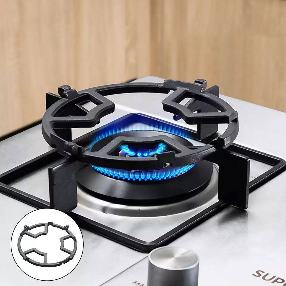 Portable Gas Stove Bracket Auxiliary Wok Stove Shelf Pot Bracket Heat Insulation Pot Stand Round Cast Iron for Cookware Camping