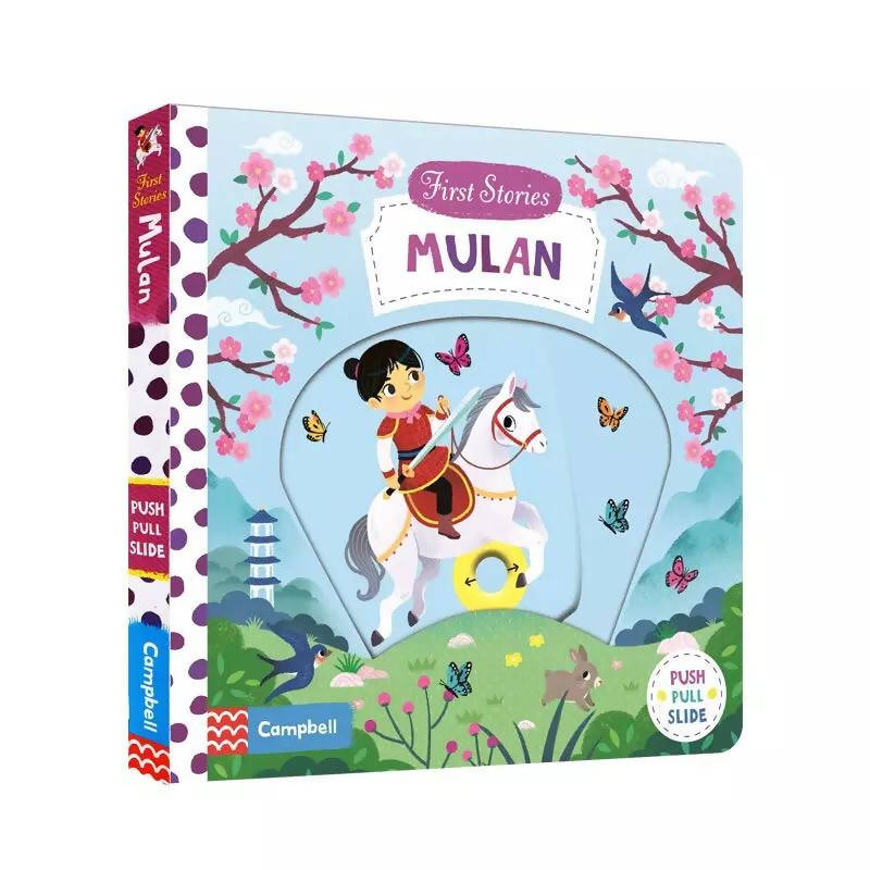 Mulan First Stories English Educational 3D Flap Picture Books Montessori Educational Toys for Children