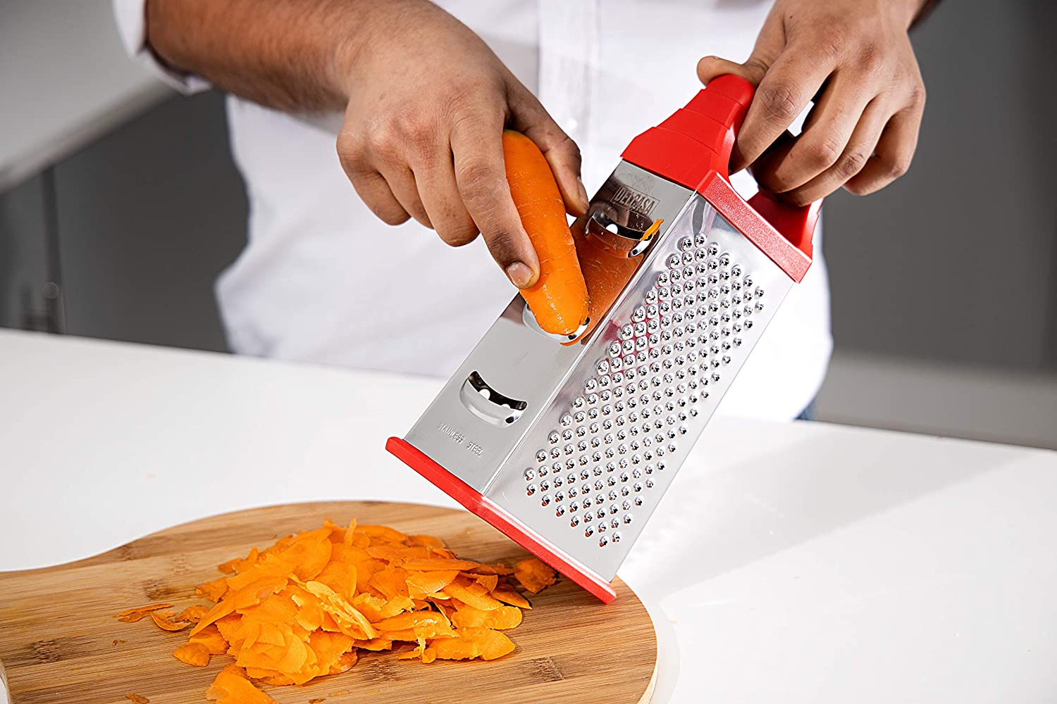 Delcasa 4 Sided Box Cheese Grater Stainless Steel - DC1660 | Kitchen Appliance | Halabh.com