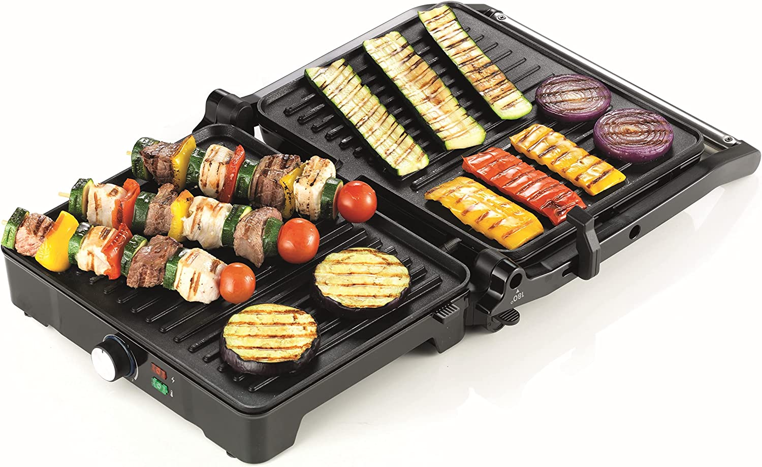 Kenwood Contact Grill 2000W Adjustable Grill Positions Silver