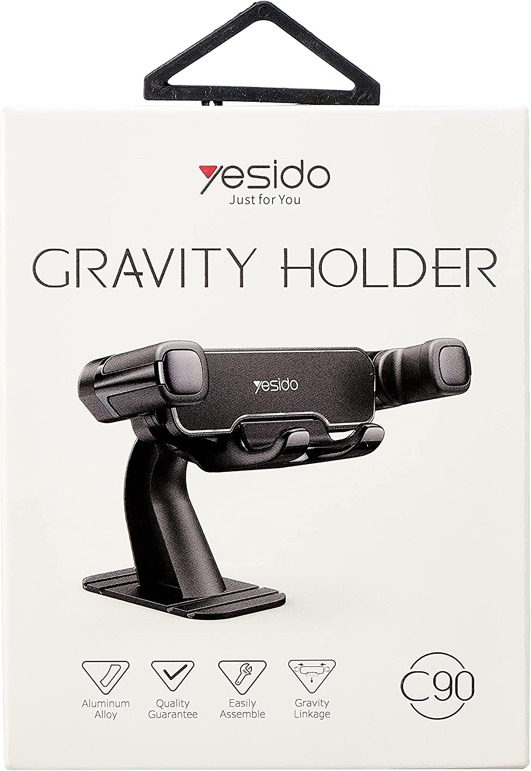 Yesido Car Mobile Gravity Holder Black - C90