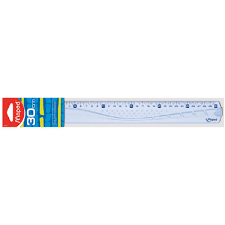 MAPED Ruler 20cm Geometric Flat MD-242020