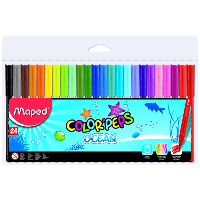 Maped Colour Peps Felt Tips Pen Ocean Pack