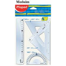 MAPED Ruler 20cm Cristal Medium 4pcSet  MD-242820