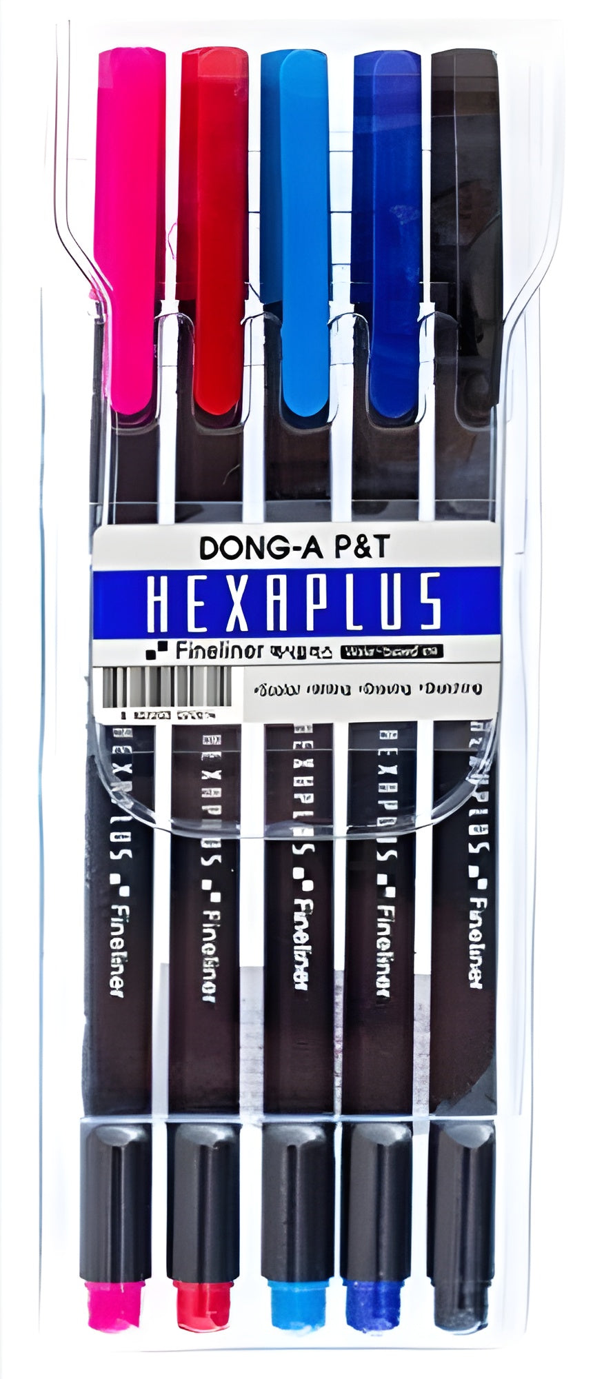 Dong A Hexaplus Water Based Ink Pen 5pcs Pvc Pkt