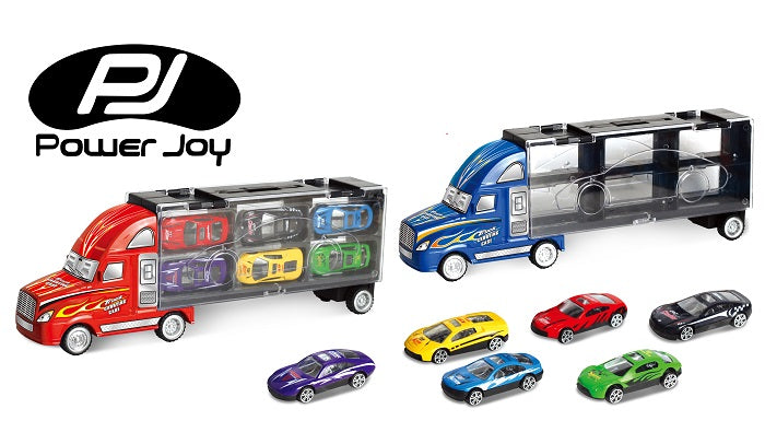 Power Joy Vroom Trucky With 6 Piece Diecast