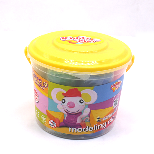 Kiddy Clay Modelling Clay Set of 7 Colors in Bucket with Yellow Lid