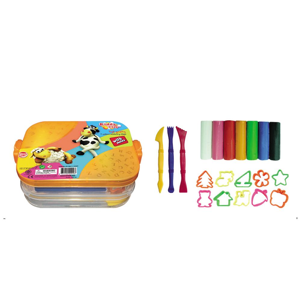 Kiddy Modeling Clay 380gm With Molds