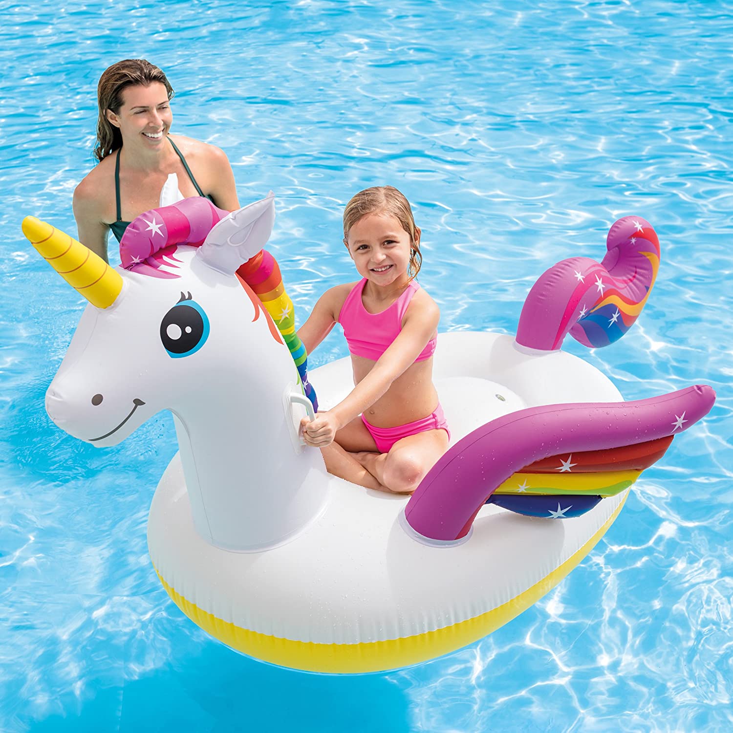 Intex Unicorn Inflatable Ride On Pool Float 79 X 55 X 38