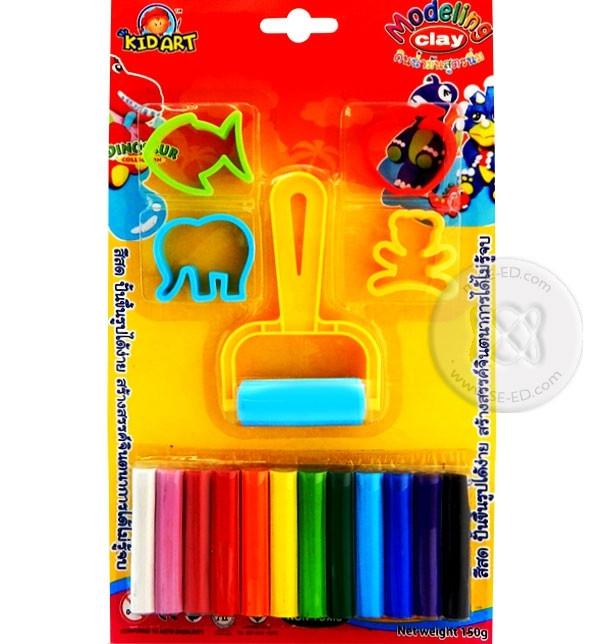 Kidart Clay 12Colour 150Gm With Roller