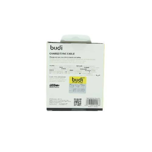 Budi M8J180M USB Micro 1M 2.0A Faster-SILVER