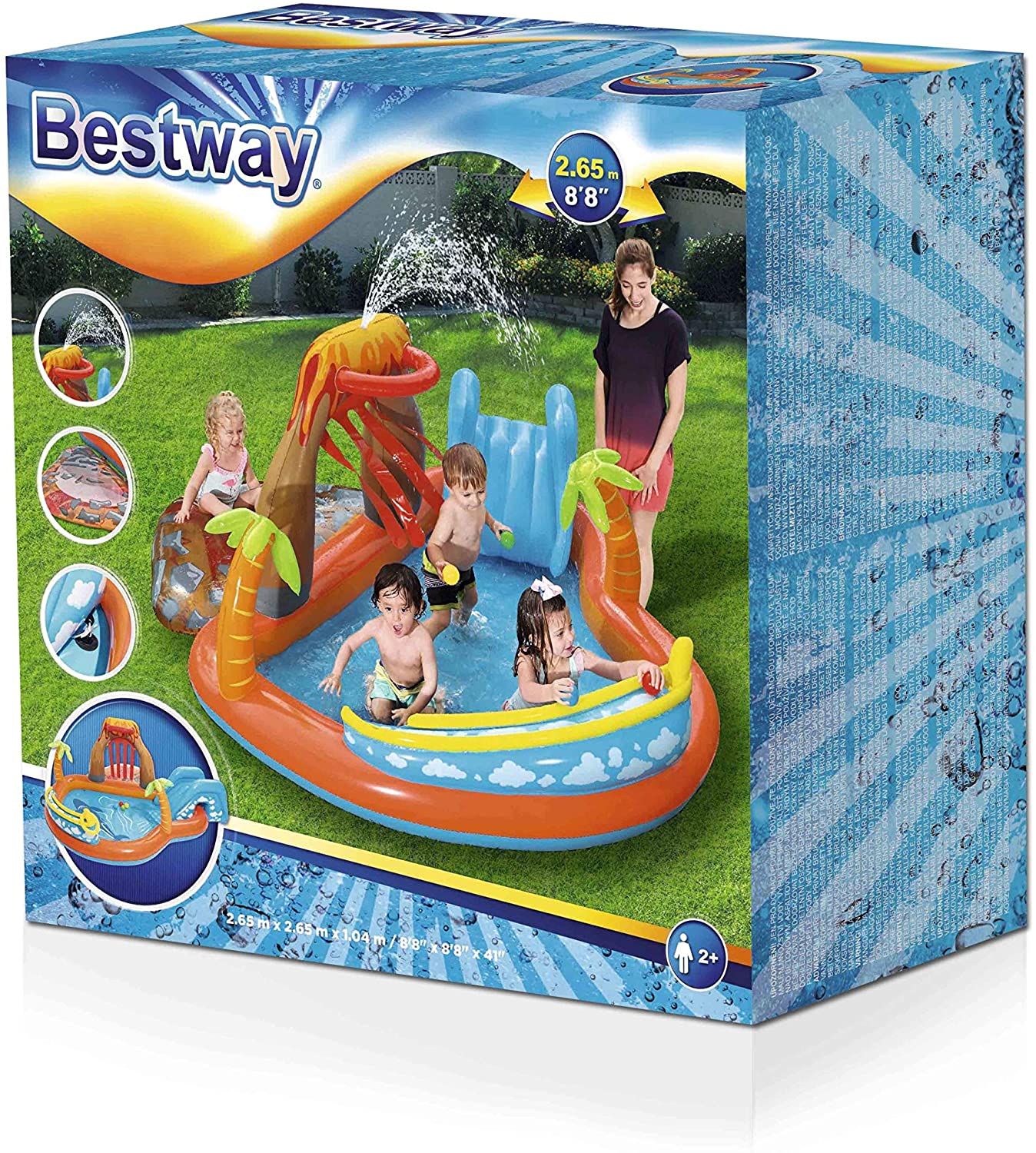 Bestway Water Play Center Lava Lagune 265 X 265 X 104 Cm