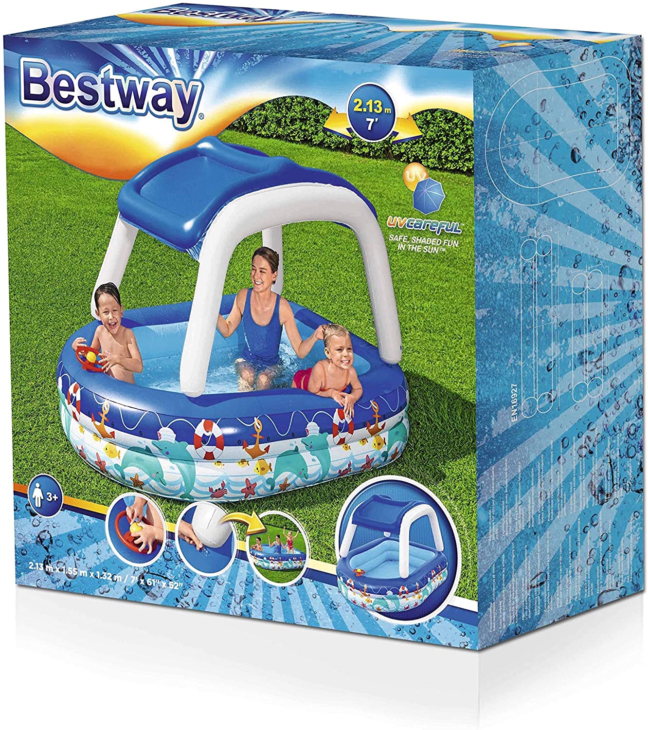 Bestway Sea Captain Family Pool 213X155X132