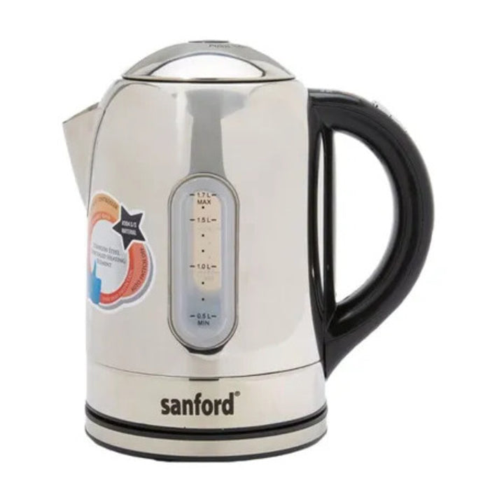 Sanford Electric Kettle Silver Black 1.7L