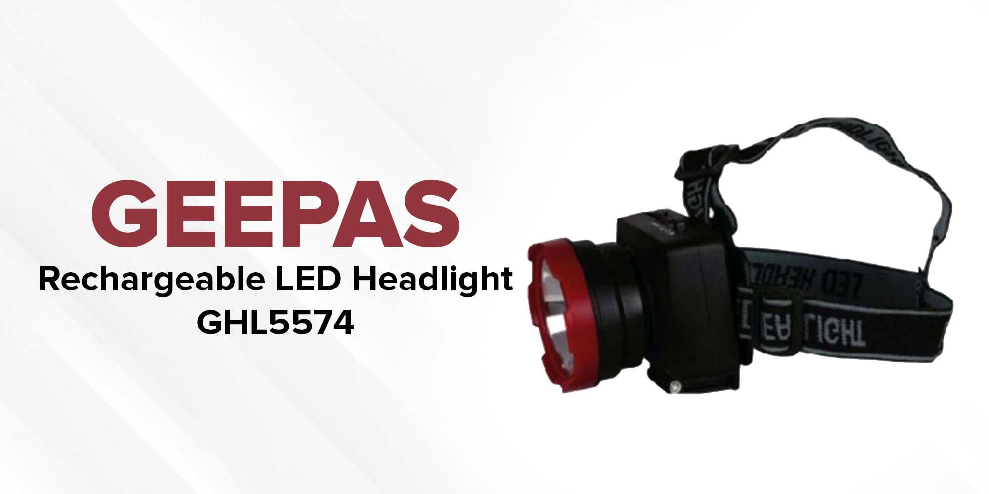 Geepas Rechargeable Headlight