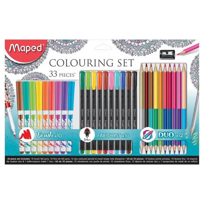 Maped Adult Coloring Pack=33 Pcs MD-897417