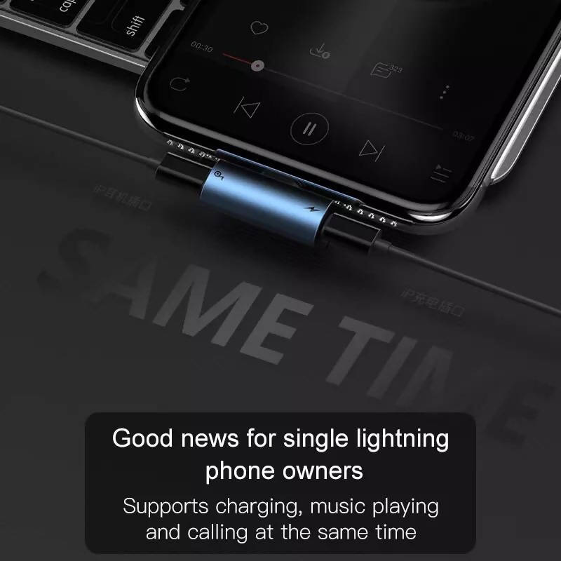 2 in 1 for apple Lightning headphone jack adapter Audio charging converter for iPhone 11 xs xr 8 7 6 plus charger 8 pin Original