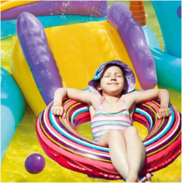 Inflatable Play Center Kids Inflatable Wading Pool Blow Up Water Center For Boys Girls Aged 3 and Up Outdoor Water Fun