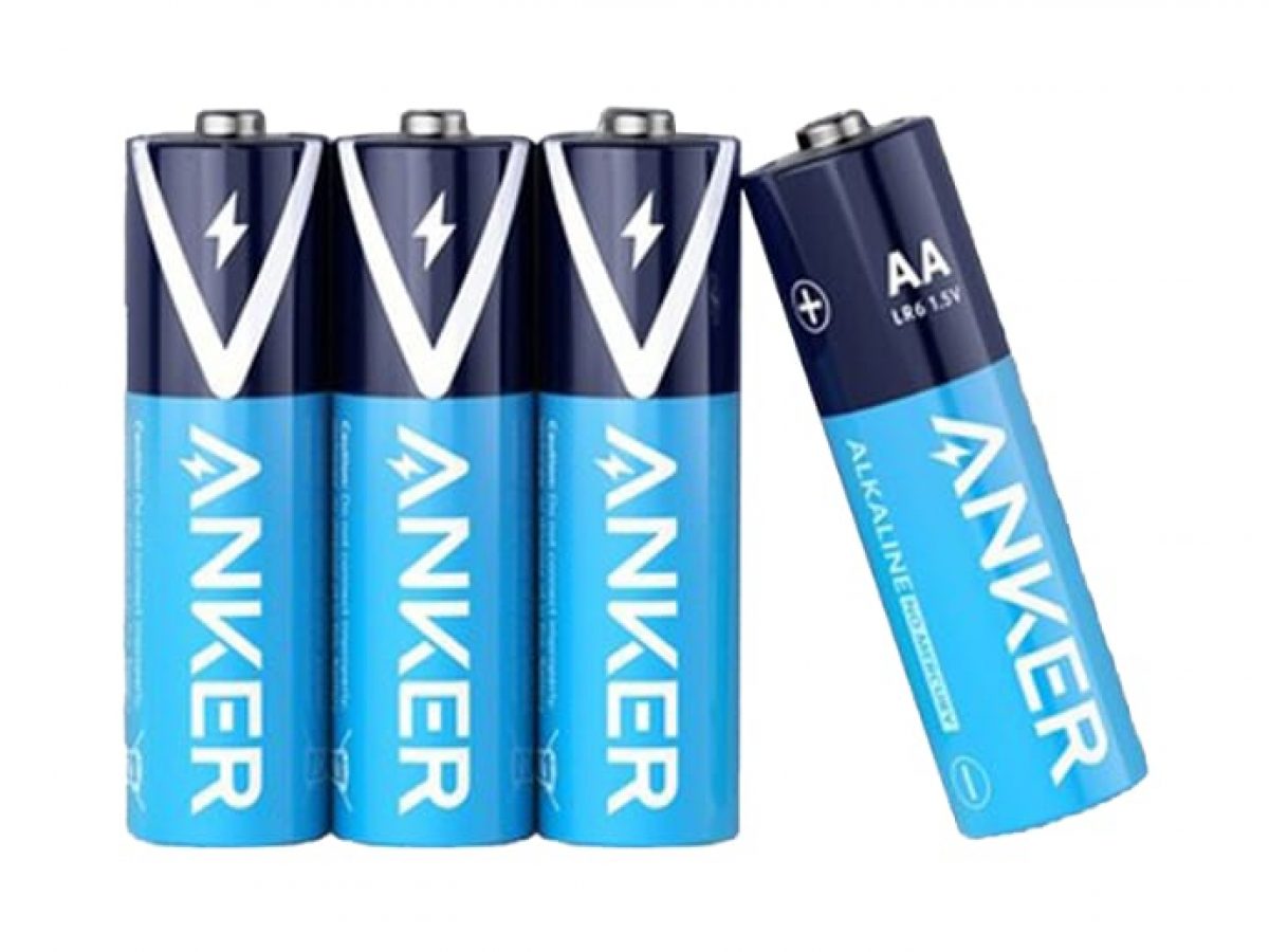 Anker AA Alkaline Batteries 4 Pack Blue