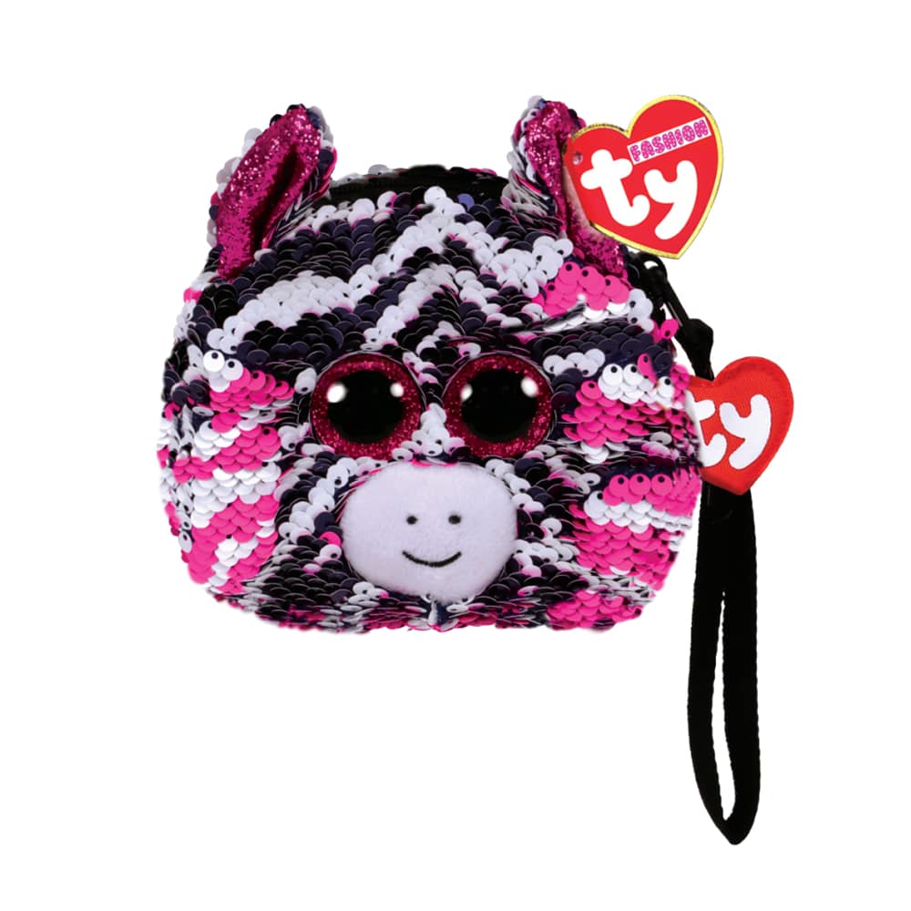 Ty Beanie Boos Sequin Wristlet - Zoey the Zebra