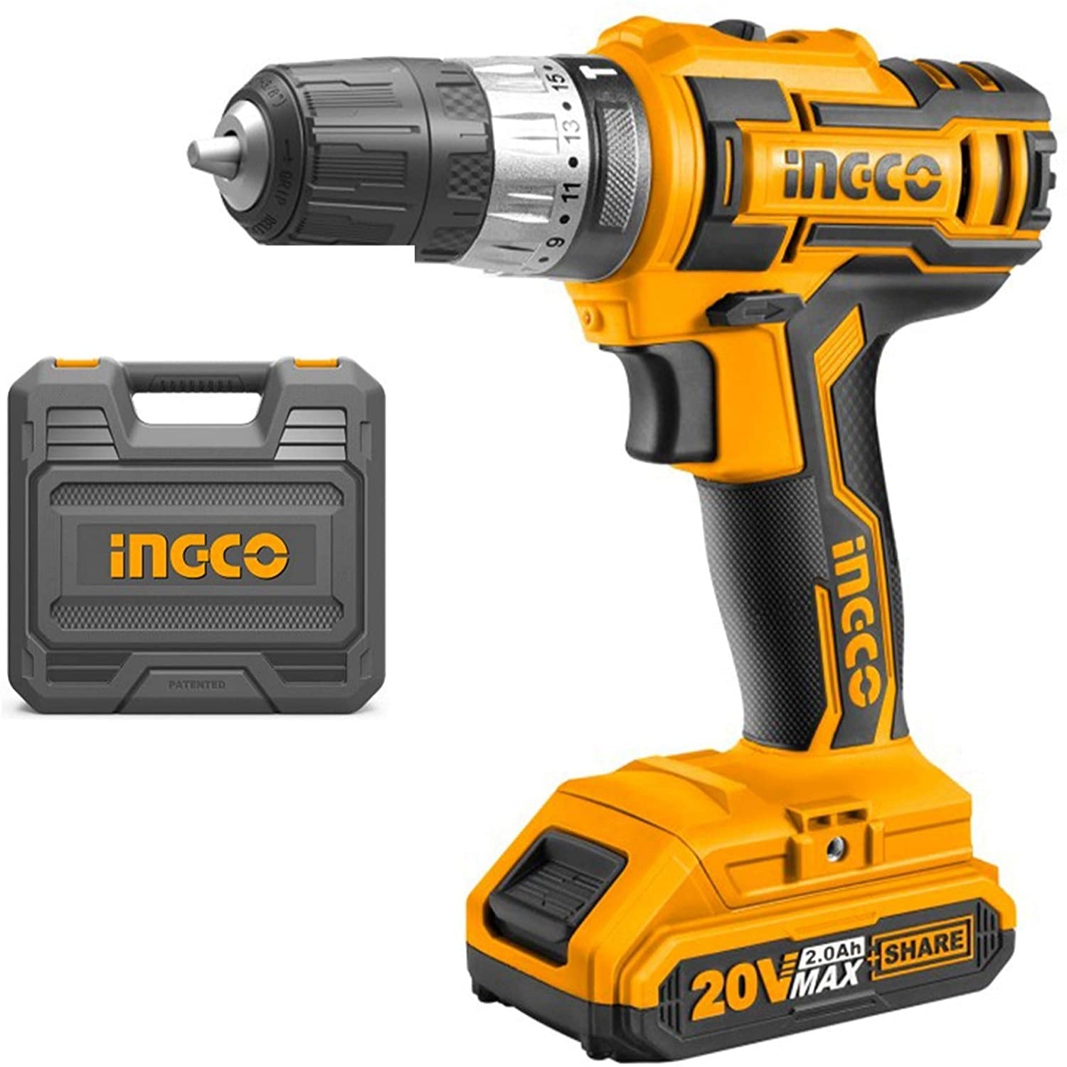 Ingco Cordless Impact Drill Lithium Ion CDLI200215