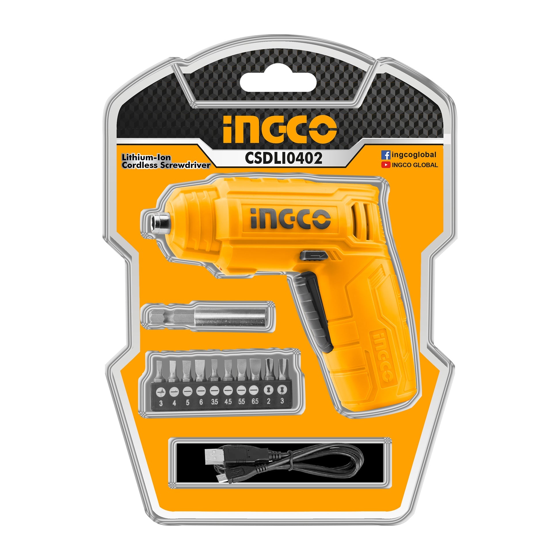 Ingco Lithium Ion Cordless Screwdriver CSDLI0402