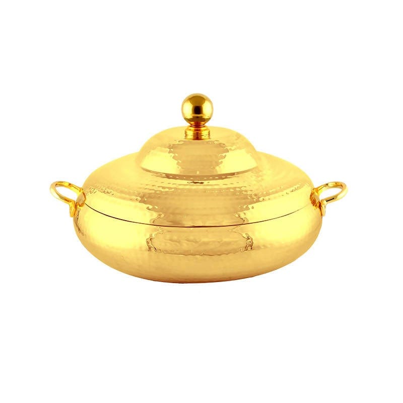 Shop A La Mode Hotpot Gold Hammered Finish | Stylish Hotpot 