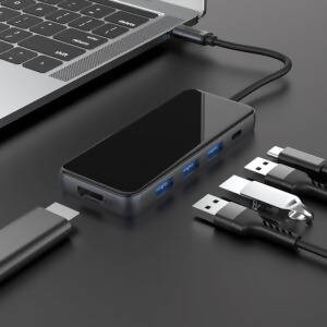 Type-C hub “HB15 Easy show” USB3.0*3 + HDMI + PD