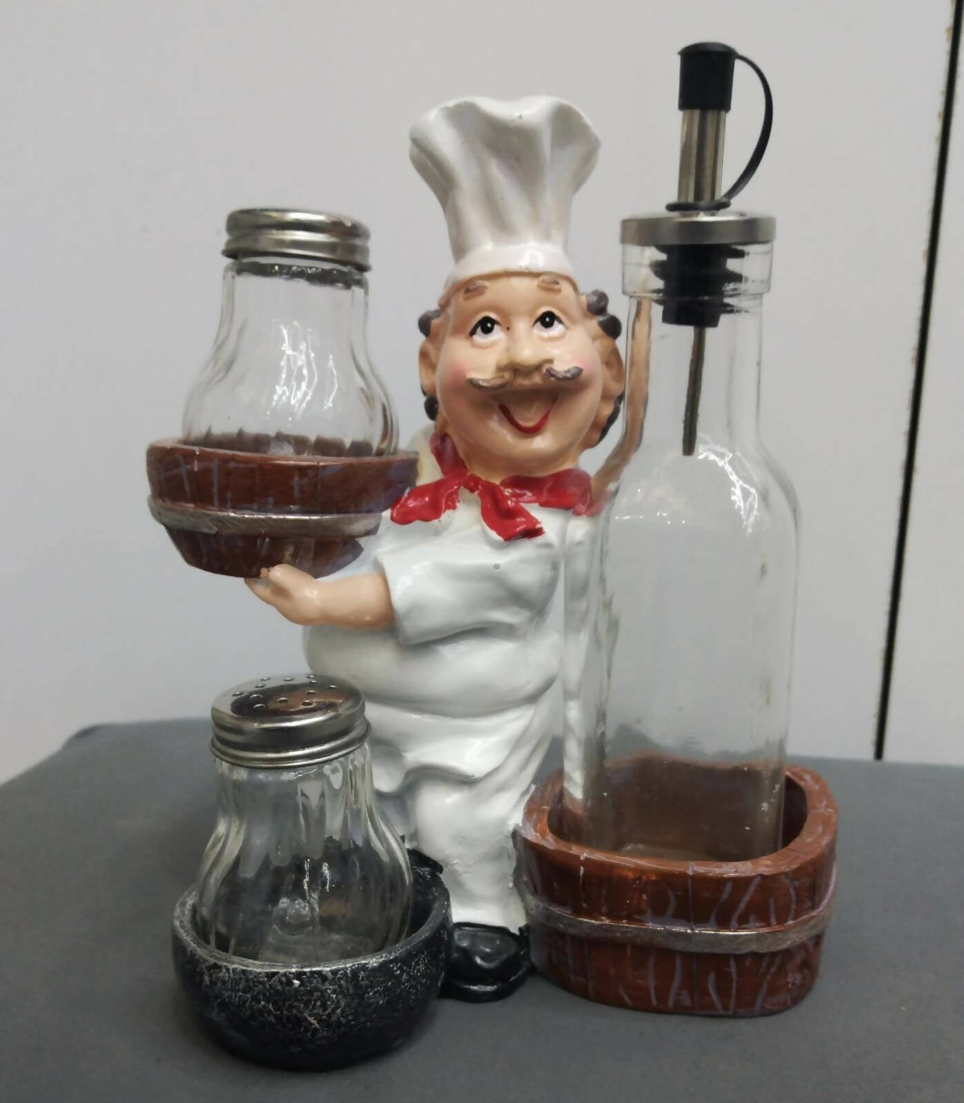 Shop Fat Chef Salt, Pepper & Oil Holder | Best Holder | Halabh