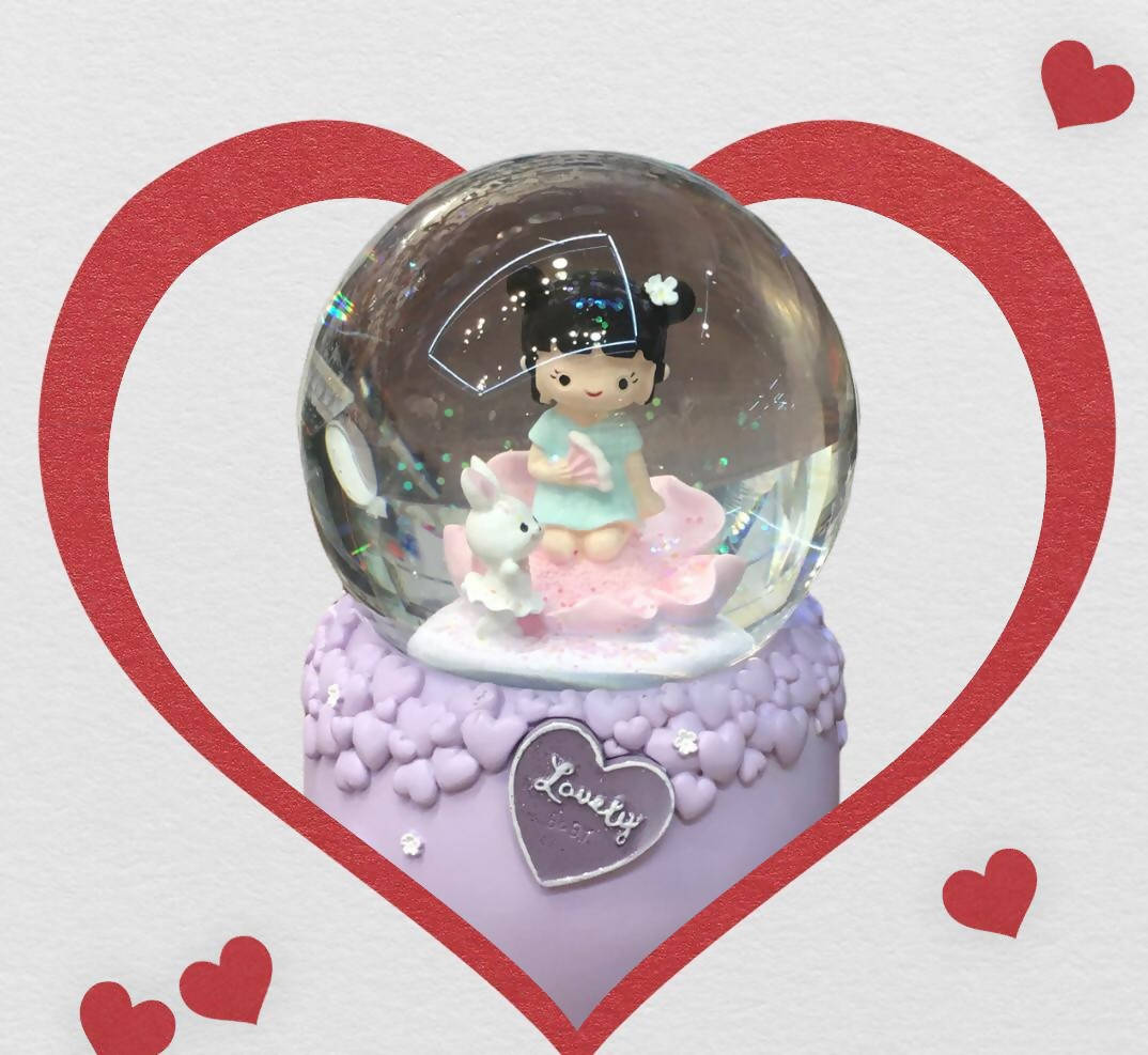 Creative Music Box Crystal Ball With Snow Music Decoration