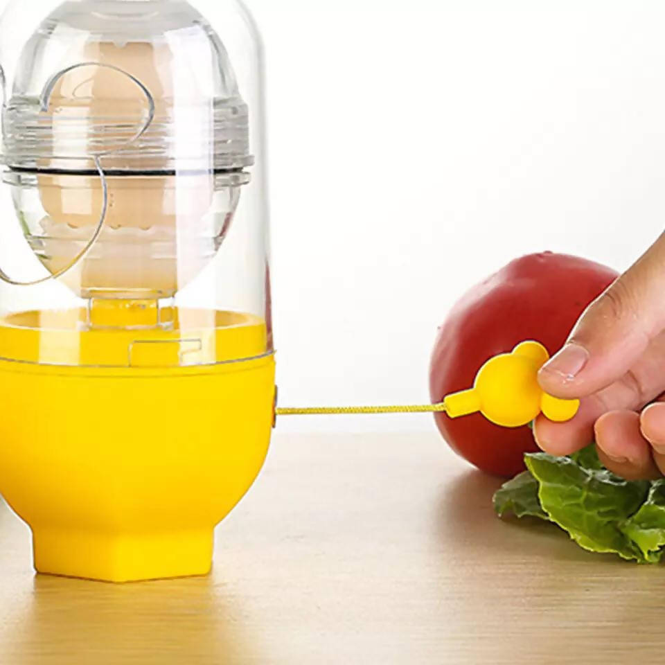 Portable Egg Scrambler Shaker Golden Egg Maker with Slicer