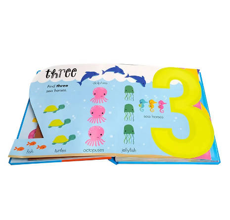 My Awesome Counting Book English Board Books Baby Kids Math Learning Educational Book With Number Shaped Pages