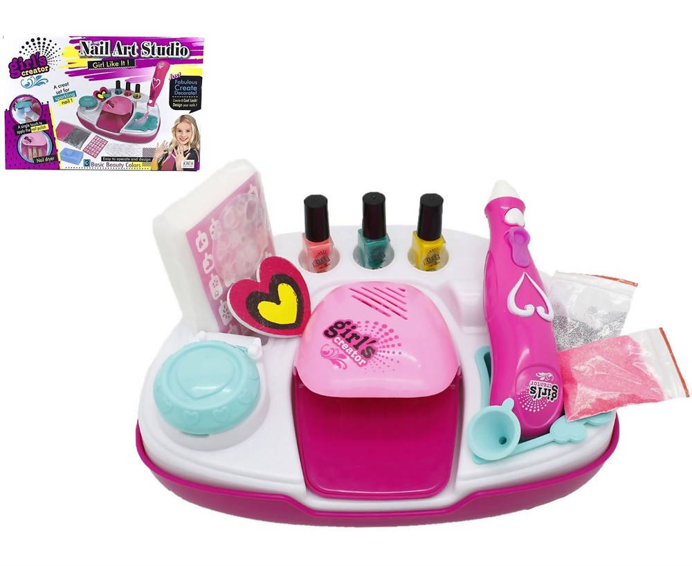 Children's Manicure Set With A Lamp For Drying Nails