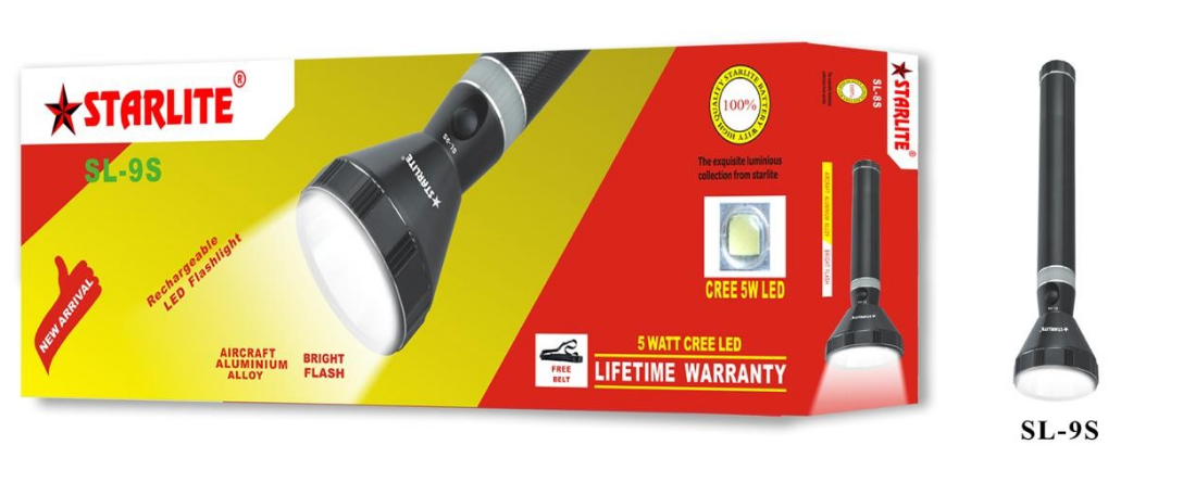 Starlite Rechargeable LED Flashlight SL-9S