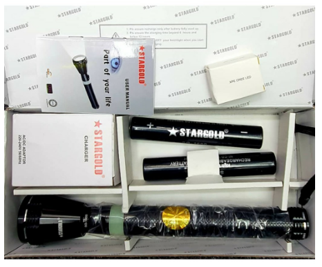 Stargold Rechargeable LED Flashlight SG-V3