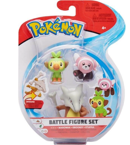 Pokemon 2 Inch & 3 Inch 3-Figure Pack