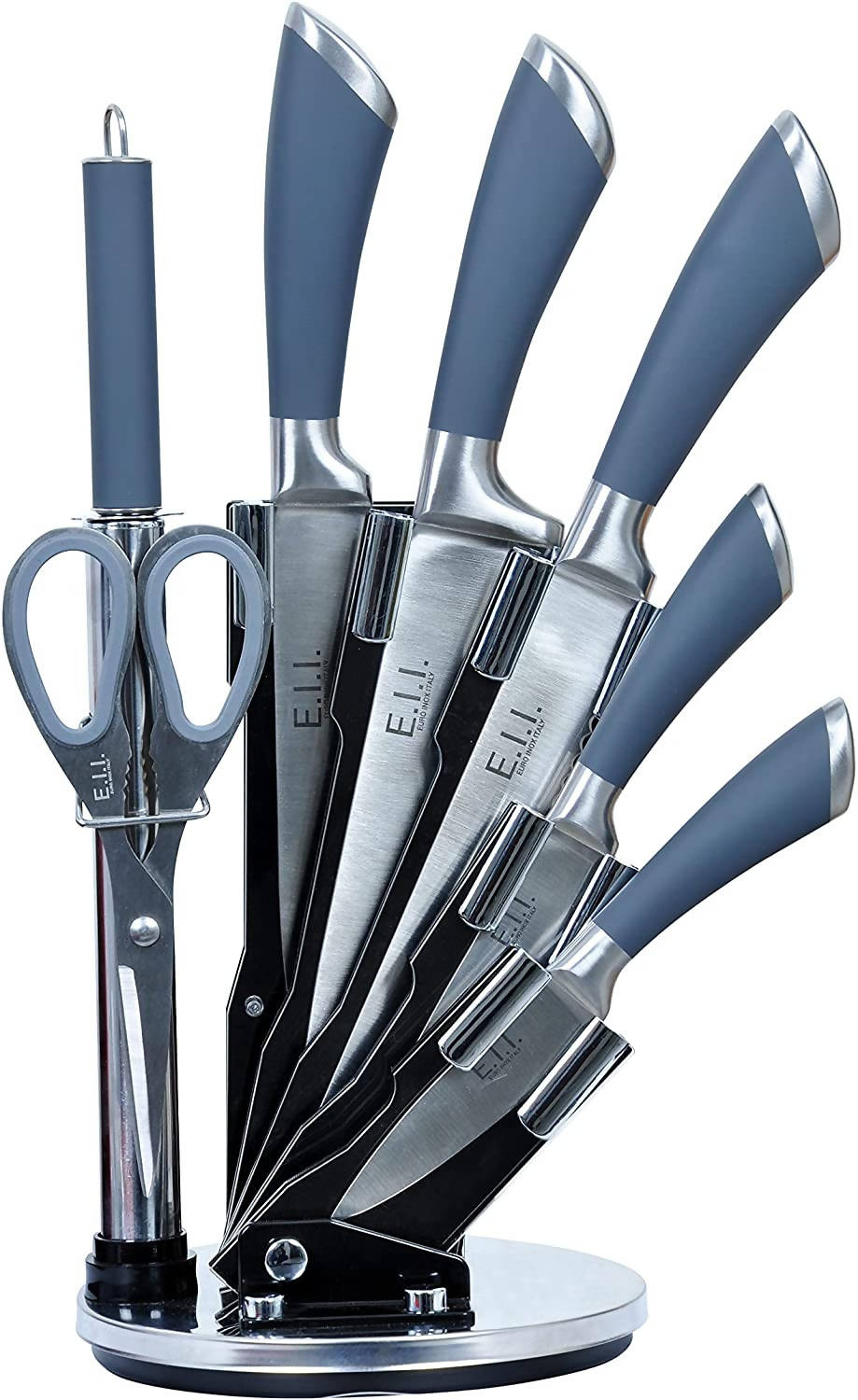 Shop EII 8Pcs Knife Set Grey in Bahrain | Best Knife Set | Halabh