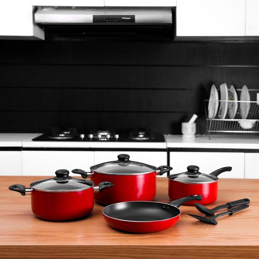 Delcasa 9Pc Stick Cookware Set | Kitchen Appliance | Halabh.com