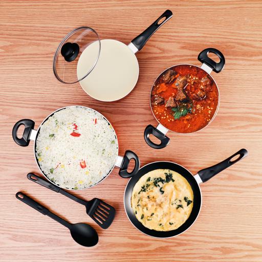 Delcasa 9Pc Stick Cookware Set | Kitchen Appliance | Halabh.com