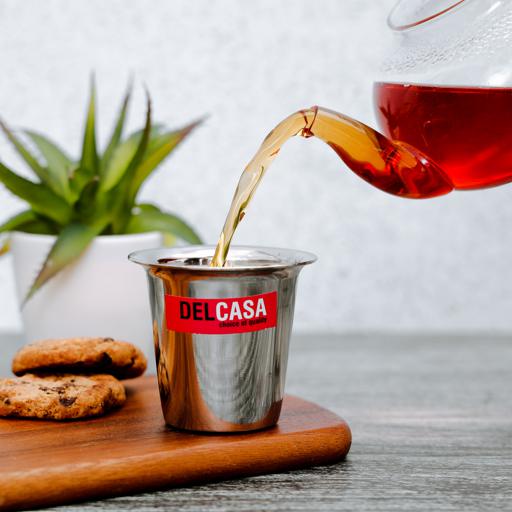 Delcasa Stainless Steel Coffee Glass Dishwasher Safe | Kitchen Appliance | Halabh.com