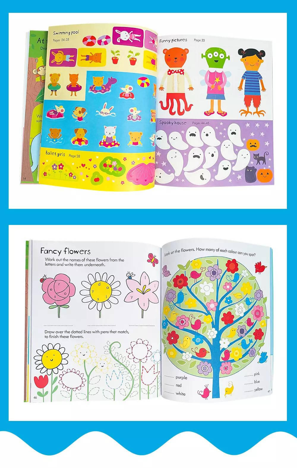 Activity work Books in English Children Scene