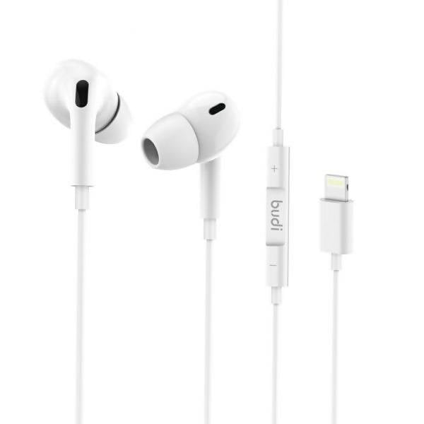 Budi Headphone With Remote And Mic White