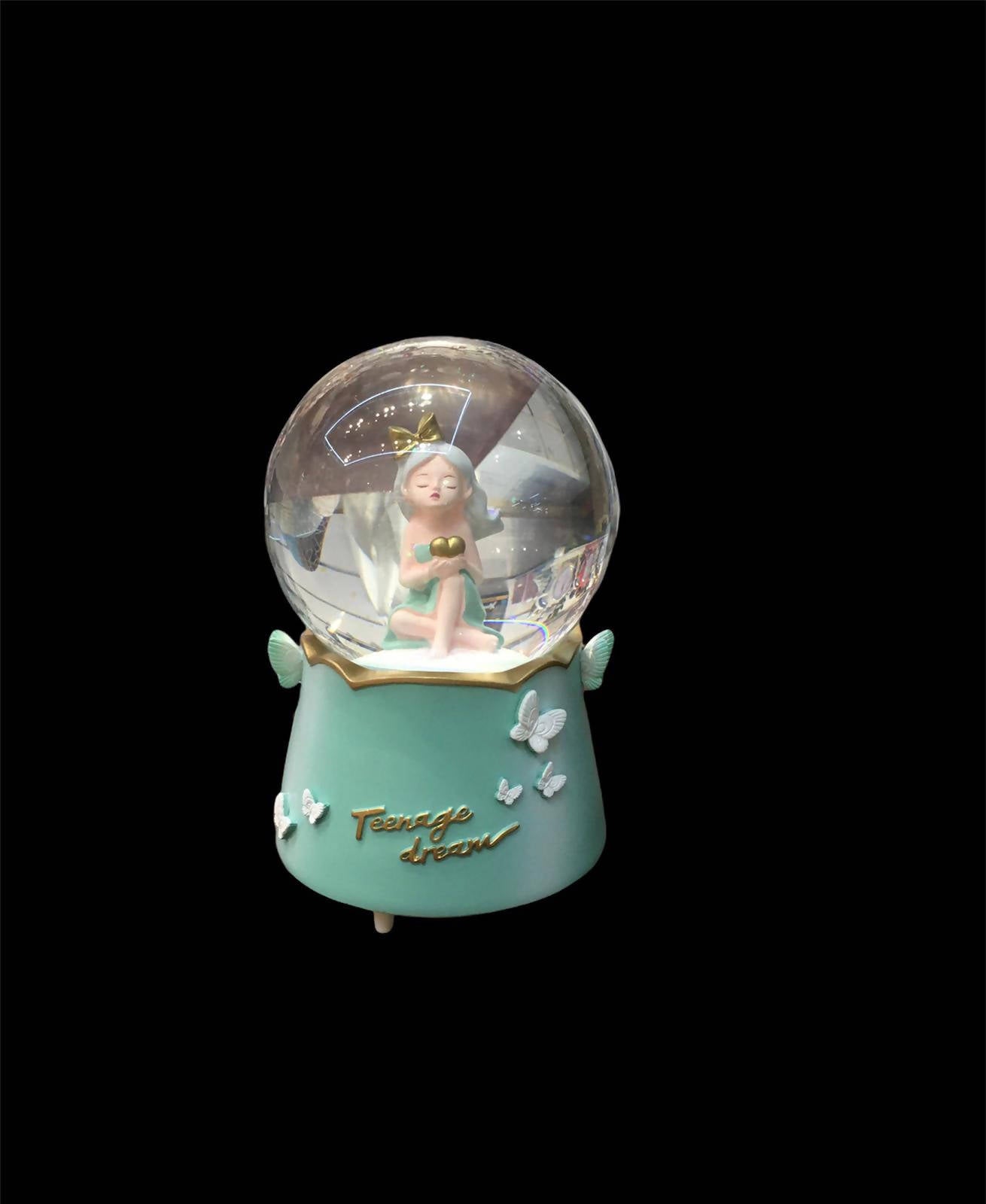 Creative Music Box Crystal Ball With Snow Music Decoration