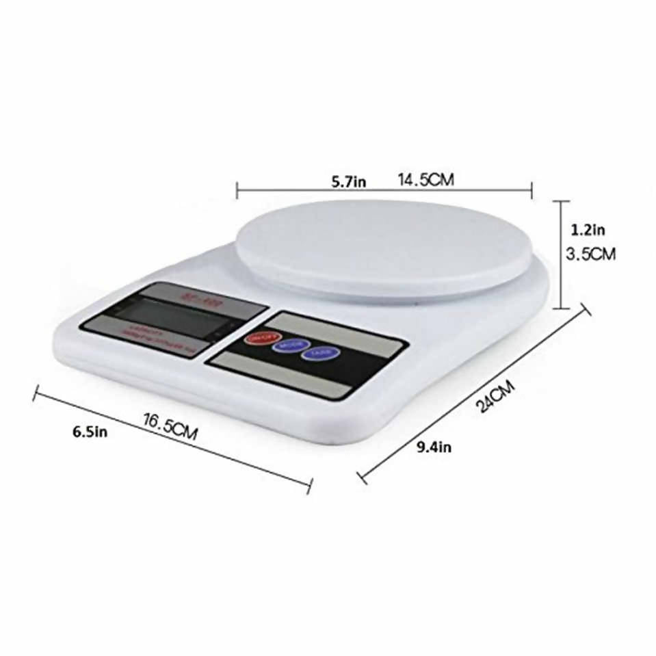 Sf Electronic Kitchen Weighing Scale White & Grey